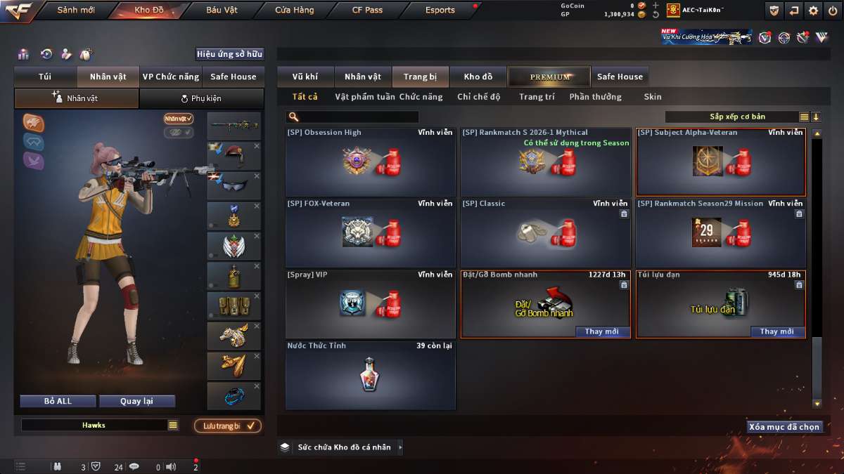 shop acc cf uy tin gia re